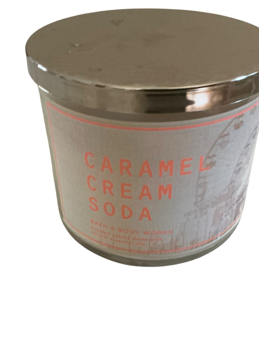 Caramel cream soda 3-wick candle 25-45 hours bath and body works